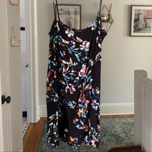 Black pattered mini dress- so cute!!